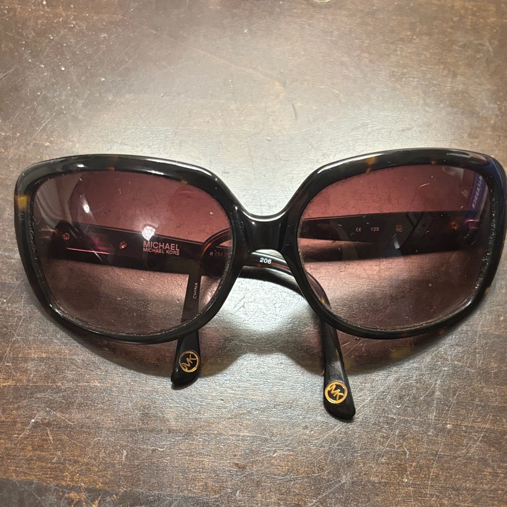 Michael Kors Women's Black and Brown “Avilla” Sunglasses
